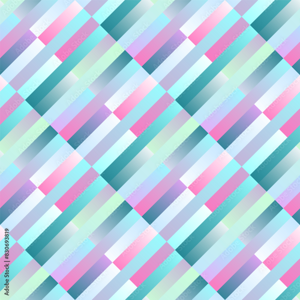 Poster geometrical stripe pattern background design - abstract vector illustration from diagonal rectangles