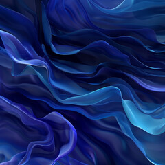 Obraz premium Calming indigo and cerulean fluid abstract, suitable for soothing spa graphics.