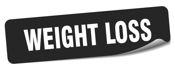 weight loss sticker. weight loss label