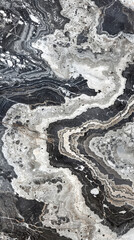 Naklejka premium Elegant Natural Marble Texture in Monochrome Shades for Luxurious Background