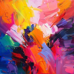 Vibrant Abstract Art: A Spectrum of Colors
