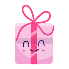 Colorful Gift Box illustration on a white background