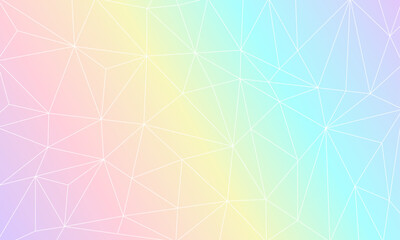Fototapeta premium Colorful gradient low poly background