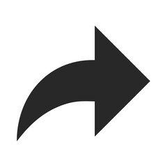 Move forward arrow button icon stock illustration