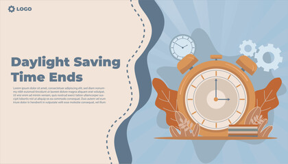 PrintDaylight Saving Time ends background, background web, background banner