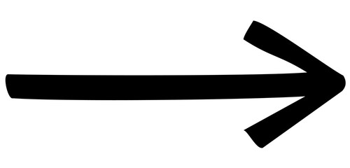 Simple black right arrow vector illustration