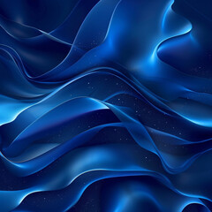 Obraz premium Deep blue designs ideal for reflective study spaces.