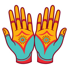 Obraz premium set of hands with gloves