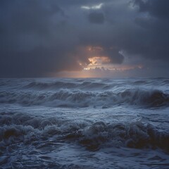 Obraz premium Epic Sunset Over the Ocean