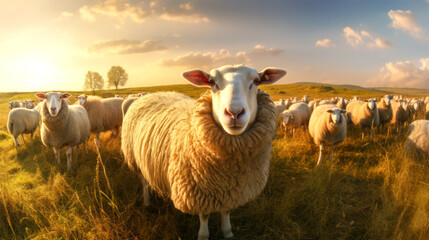 Fototapeta premium animal landscape on nature background