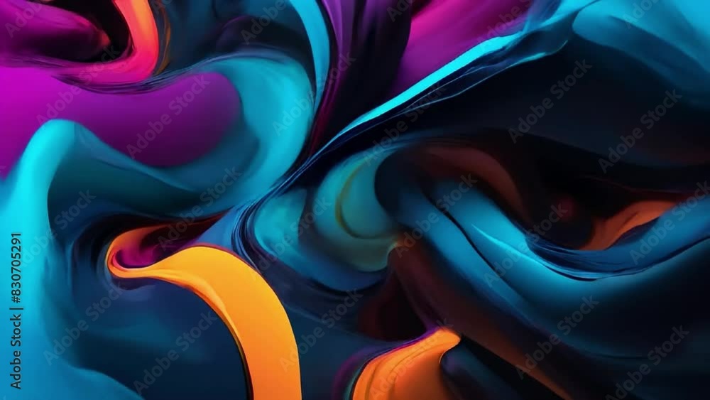 Poster A dark abstract background with deep shadows and ethereal elements, illuminated by dramatic lighting