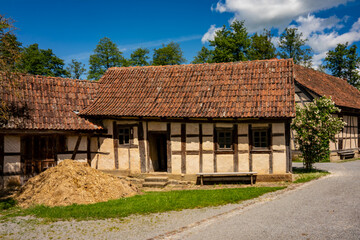 Fladungen, Open Air Museum, old buildings, old city, old, village, country life, countryside, buildings, 1800