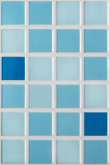 Blue mosaic tile