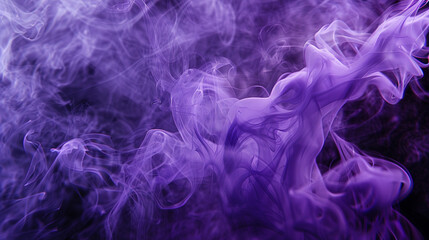 Fototapeta premium Wonder and enchantment arise from the ethereal blend of violet smoke,