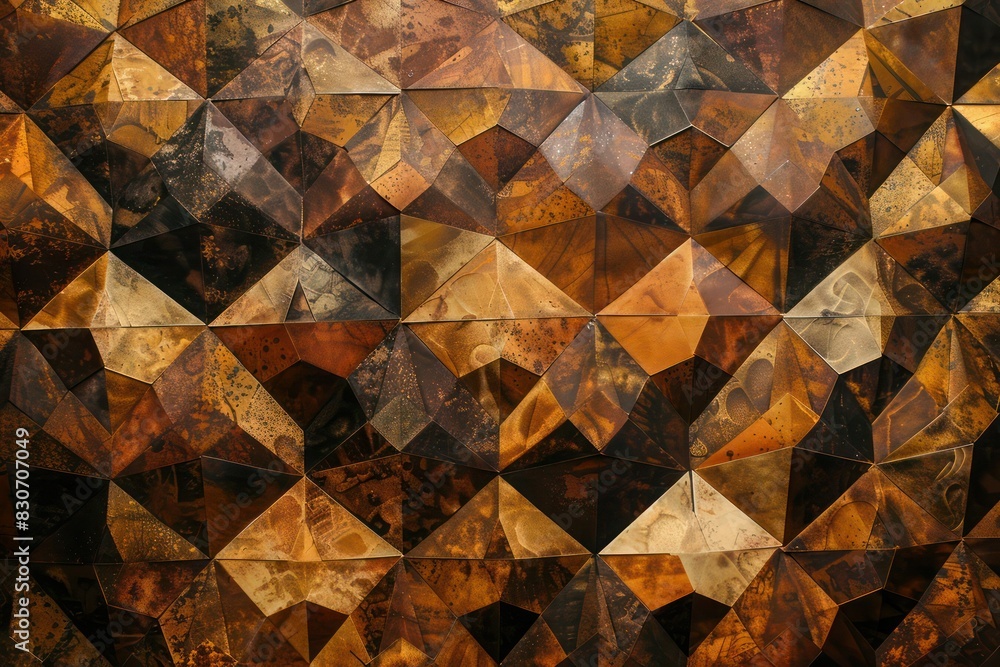 Poster abstract background with triangles
