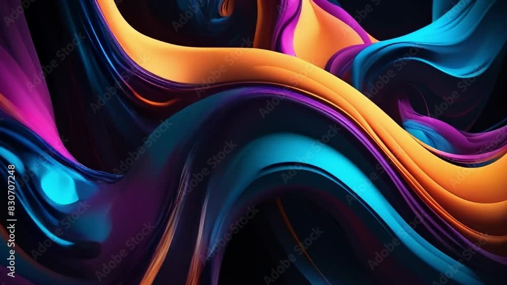 Poster A dark abstract background with deep shadows and ethereal elements, illuminated by dramatic lighting