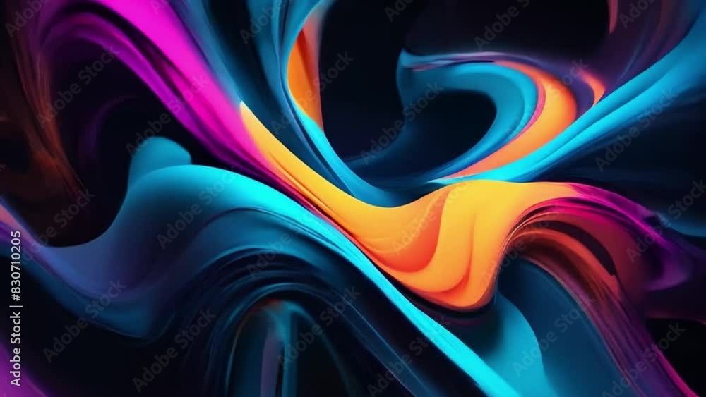Poster A dark abstract background with deep shadows and ethereal elements, illuminated by dramatic lighting