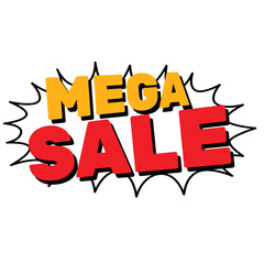 Mega Sale Comic Style