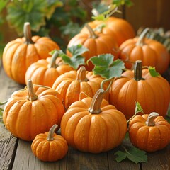 Bountiful Harvest: Fresh Pumpkins Ready for the Fall Season