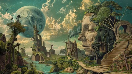 Obraz premium Dreamlike surrealism inspired by Latin American literature
