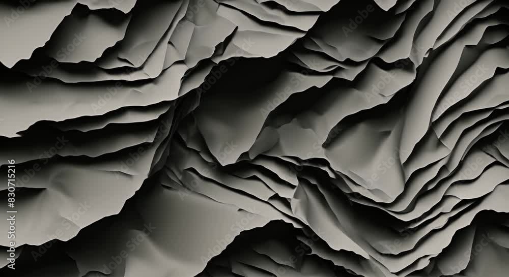 Poster vertical black crumbled paper background texture black crumpled paper texture stop motion seamless l