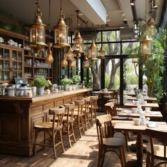 A Beautiful Representation of the Restaurant Interior