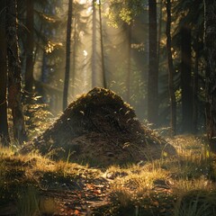 A Forest Whispers: A Mound of Mulch in the Wilderness