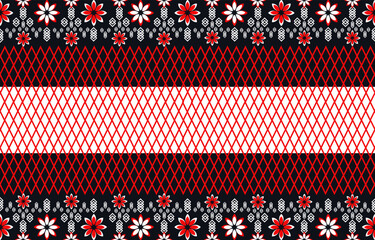 Botanical Seamless. Background Seamless Pattern Geometric Ethnic pattern design for background, carpet, wallpaper, clothing, wrapping, Batik, fabric, printing textile illustration.