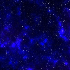Bright Blue Galaxy Background