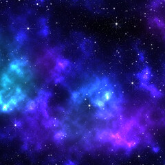 Abstract Blue Galaxy Backgrounds