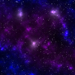 Purple and Blue Galaxy Background