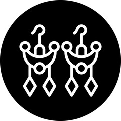 Vector Design Earrings Icon Style