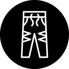 Vector Design Trousers Icon Style