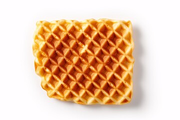 a waffle with a pattern on it