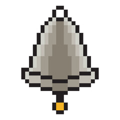 Fototapeta premium Bell in pixel art style