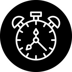 Vector Design Alarm Clock Icon Style