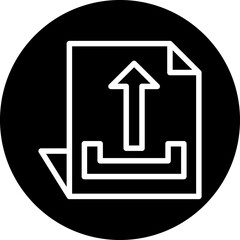 Vector Design Upload File Icon Style