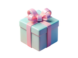 Fototapeta premium Pastel color gift box