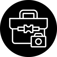 Vector Design Camera Bag Icon Style