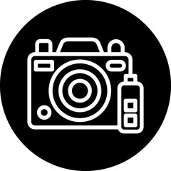 Vector Design Camera Battery Icon Style