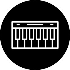 Vector Design Piano Icon Style