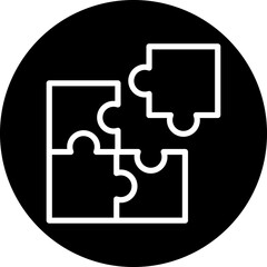 Vector Design Puzzle Icon Style