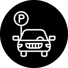 Vector Design Car Park Icon Style