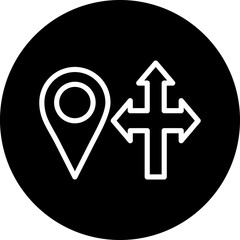 Obraz premium Vector Design Direction Icon Style