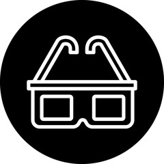 Vector Design 3d Glasses Icon Style