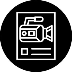 Vector Design Movie Poster Icon Style