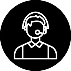 Vector Design Call Center Icon Style