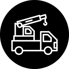 Vector Design Crane Turck Icon Style