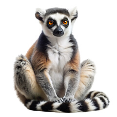 Obraz premium lemur on transparent background