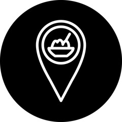 Vector Design Restaurant Location Icon Style